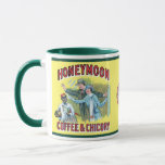 Honeymoon Coffee & Chicory Tasse<br><div class="desc">Circa 1920 Kaffeemarke aus Fabled Labels® © 2024 Sharon Dymond</div>