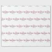 Honeymoon Couple Design Honeymoon Vibes Geschenkpapier (Flach)