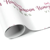 Honeymoon Couple Design Honeymoon Vibes Geschenkpapier (Rolleneckpunkt)