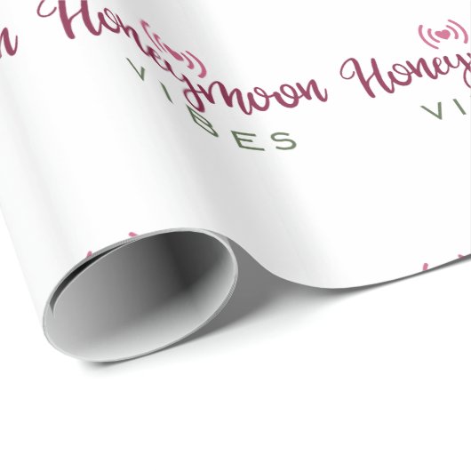 Honeymoon Couple Design Honeymoon Vibes Geschenkpapier (Rolleneckpunkt)