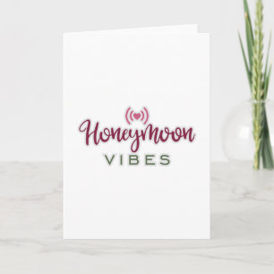 Honeymoon Couple Design Honeymoon Vibes Karte