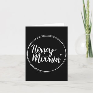 Honeymoon Couple Wedding Honeymoonin Brides Karte