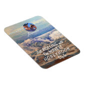 Honeymoon Cruise Blue PERSONALIZE Foto Magnet (Rechte Seite)