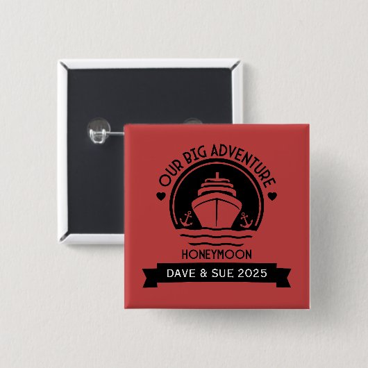Honeymoon Cruise Button (Vorne & Hinten)