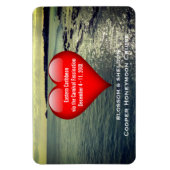 Honeymoon Cruise Cabin Door Marker Herz Ozean Magnet (Vertikal)
