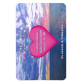 Honeymoon Cruise Heart Stateroom Dooom Sunset Magnet (Vertikal)