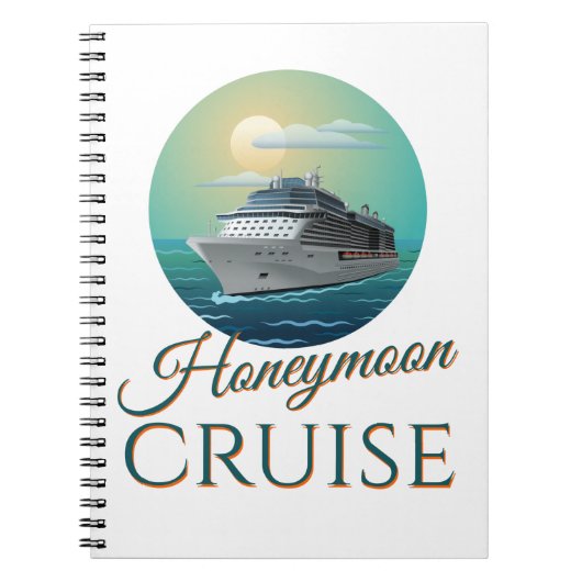 Honeymoon Cruise Neu verheiratete Paare Notizblock (Vorderseite)
