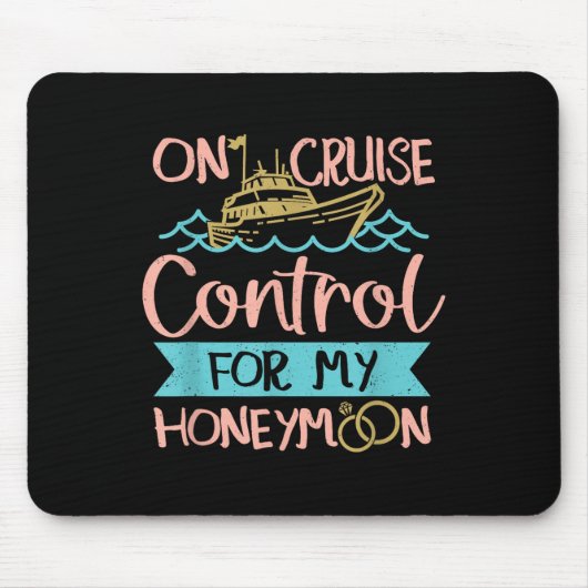 Honeymoon Cruise Vacation Bride Groom Mousepad (Vorne)