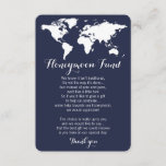 Honeymoon-Fond-Anfrage Hochzeitseditierbare Farbe Begleitkarte<br><div class="desc">Flitterwochen Fond beantragen Hochzeitseinzugskarte. Editierbare Hintergrundfarbe,  klicken Sie auf "Anpassen" und wählen Sie die Farbe,  die Sie möchten.</div>