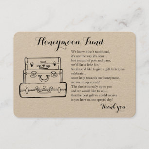 Honeymoon Fond Anfrage Hochzeitskarte Begleitkarte
