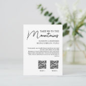 Honeymoon-Fonds moderner Bargeldcode Begleitkarte (Stehend Vorderseite)