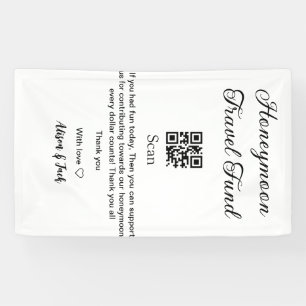 Honeymoon-Fonds QR-Code scannen Name hinzufügen  Banner
