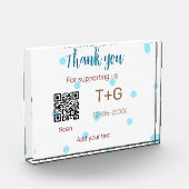 Honeymoon Fund Add Q R Codelame Name Hochzeit Fotoblock (Links)