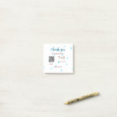 Honeymoon Fund Add Q R Codelame Name Hochzeit Post-it Klebezettel (Auf Schreibtisch)
