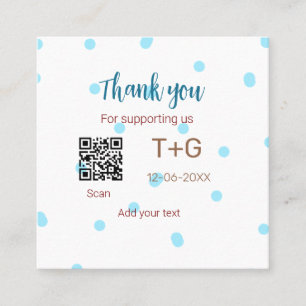 Honeymoon Fund Add Q R Codelame Name Hochzeit Quadratische Visitenkarte