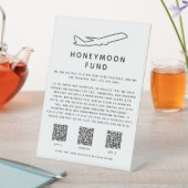 Honeymoon Fund Digital QR Code 2 Apps & Website Sockelschild (In Situ)