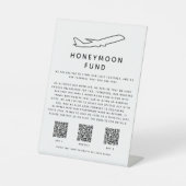 Honeymoon Fund Digital QR Code 2 Apps & Website Sockelschild (Vorderseite)