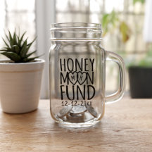 Honeymoon Fund | DIY Wedding Mason Jar Einmachglas