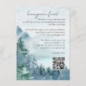 Honeymoon Fund Dusty Blue Begleitkarte (Vorderseite)