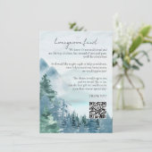 Honeymoon Fund Dusty Blue Begleitkarte (Stehend Vorderseite)