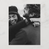 Honeymoon Fund Minimal Schwarz-weiße Wünsche Gut Begleitkarte (Rückseite)