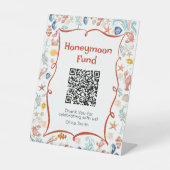 Honeymoon Fund Nautical Coastal Bridal Shower  Sockelschild (Vorderseite)