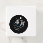 Honeymoon Fund PayPal Venmo QR Code Vielen Dank Geschenkanhänger (Beispiel)