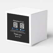 Honeymoon Fund PayPal Venmo QR Code Vielen Dank Geschenkschachtel (Rückseite)