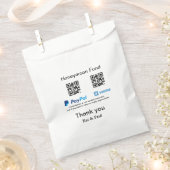 Honeymoon Fund PayPal Venmo QR Code Vielen Dank Geschenktütchen (Ausgeschnitten)