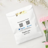 Honeymoon Fund PayPal Venmo QR Code Vielen Dank Geschenktütchen (Versiegelt)