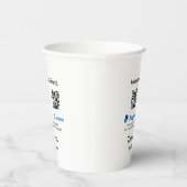 Honeymoon Fund PayPal Venmo QR Code Vielen Dank Pappbecher (Rechts)