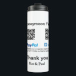 Honeymoon Fund PayPal Venmo QR Code Vielen Dank Thermosbecher<br><div class="desc">Für Musikfans wie uns</div>