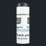 Honeymoon Fund PayPal Venmo QR Code Vielen Dank Thermosbecher<br><div class="desc">Für Musikfans wie uns</div>