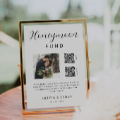 Honeymoon Fund QR Code and Foto Wedding Einladung