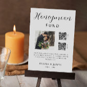 Honeymoon Fund QR Code and Foto Wedding Einladung