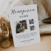 Honeymoon Fund QR Code and Foto Wedding Einladung