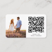 Honeymoon Fund QR Code Digital Wedding Registry Begleitkarte (Rückseite)