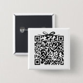 Honeymoon Fund QR-Code Geschenkbox mit Schleife Button (Vorne & Hinten)