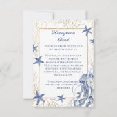 Honeymoon Fund QR Code Insert Card RSVP Karte (Vorderseite)