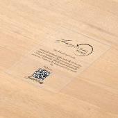 Honeymoon Fund Qr Code Reisefonds Anforderung Acryleinladungen (Ablage )