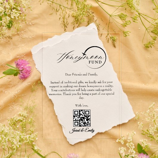 Honeymoon Fund Qr Code Reisefonds Anforderung Acryleinladungen