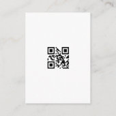 Honeymoon Fund Qr Code Reisefonds Anforderung Begleitkarte (Rückseite)