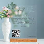 Honeymoon Fund Qr Code Reisefonds Anforderung Gesc Acrylschild