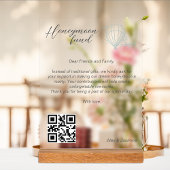 Honeymoon Fund Qr Code Reisefonds Anforderung Gesc Acrylschild