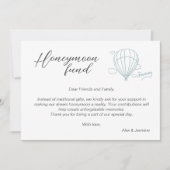 Honeymoon Fund Qr Code Reisefonds Anforderung Gesc Einladung (Vorderseite)
