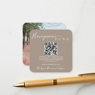 Honeymoon Fund Qr Karte mit Foto