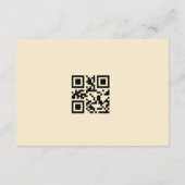 Honeymoon Fund Registry Qr Code Wedding Gift Begleitkarte (Rückseite)