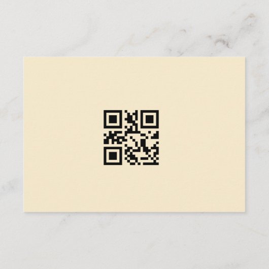 Honeymoon Fund Registry Qr Code Wedding Gift Begleitkarte (Rückseite)