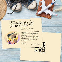 Honeymoon Fund Registry Qr Code Wedding Gift Einladung