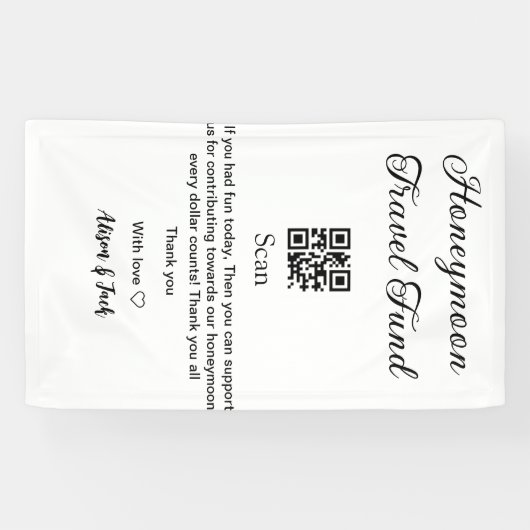 Honeymoon Fund Scan QR Codeadname Banner (Horizontal)